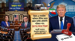 ইরান ইস্যুতে যুদ্ধ বন্ধের উদ্যোগে মার্কিন কংগ্রেসে প্রস্তাব পাস