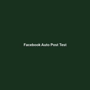 Facebook Auto Post Test