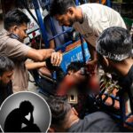 জাকির হোসেনকে হামলার পর স্থানীয়দের সহায়তায় হাসপাতালে নেওয়ার মু