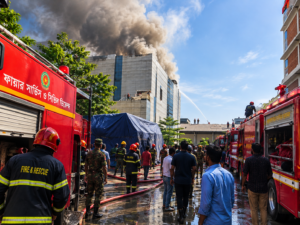 টঙ্গীতে ওষুধ কারখানায় ভয়াবহ আগুন, নিয়ন্ত্রণে কাজ করছে ২০ ইউনিট